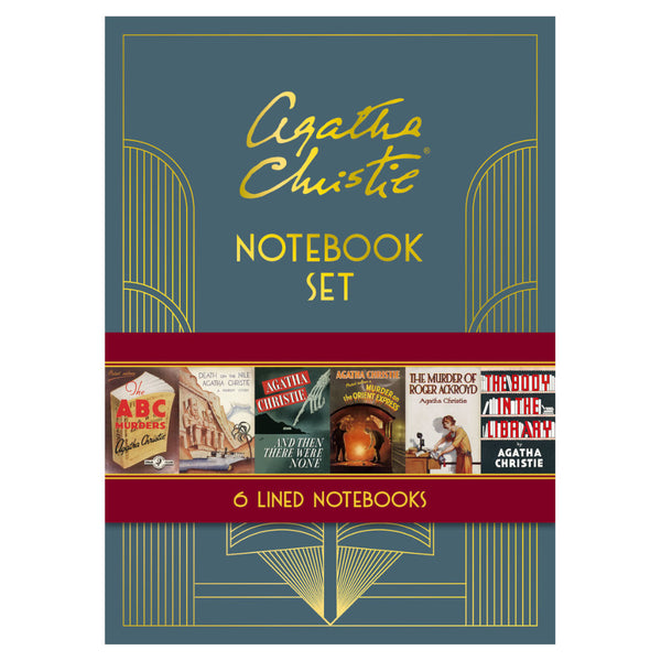 Chronicle Books Agatha Christie Notebook Set 6pk Lined