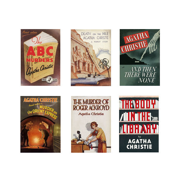 Chronicle Books Agatha Christie Notebook Set 6pk Lined