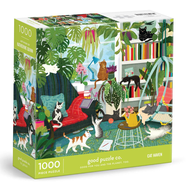 Galison Good Puzzle Co. 1000pc Puzzle - Cat Haven