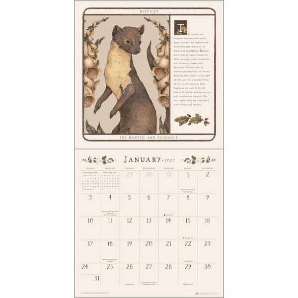 Woodland Wardens 2027 Wall Calendar