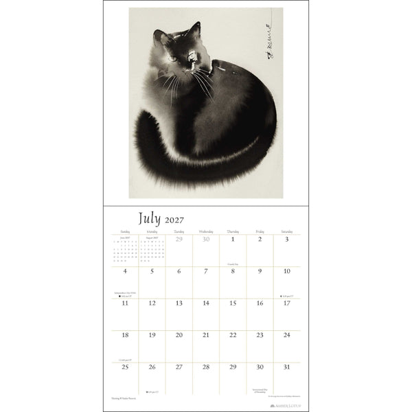 The Artful Cat 2027 Wall Calendar