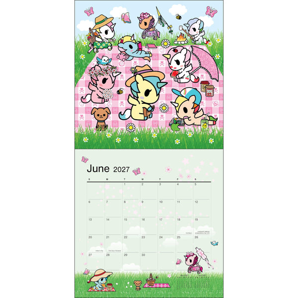 Tokidoki 2027 Wall Calendar with Stickers