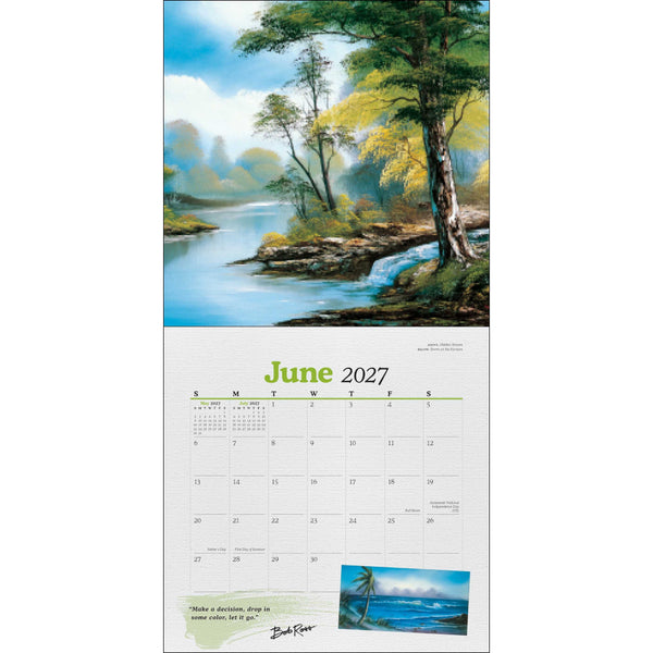 Bob Ross 2027 Wall Calendar with Poster