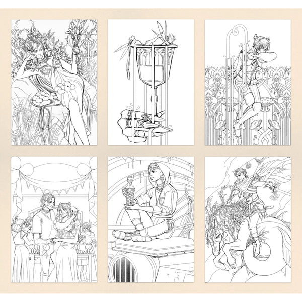 RP Studio Holly Black’s Faerie Coloring Postcards