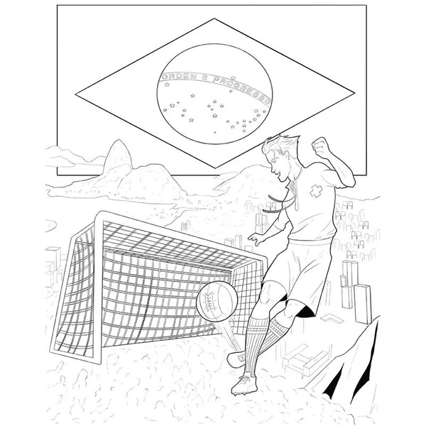 Greatest Moments in World Cup Soccer History Colouring Book