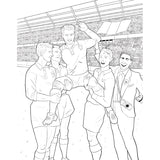 Greatest Moments in World Cup Soccer History Colouring Book