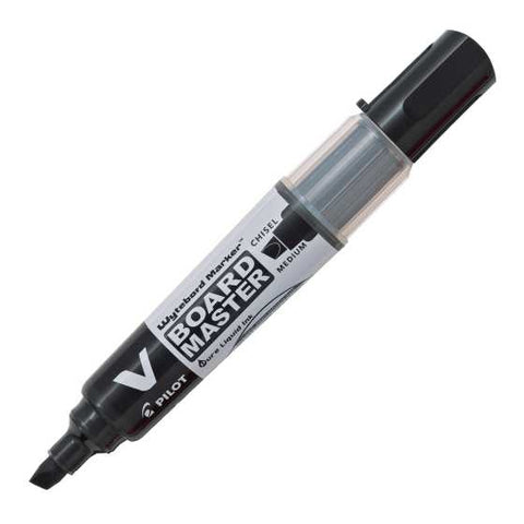 Pilot V Board Master Whiteboard Marker, Medium Chisel Tip - Black