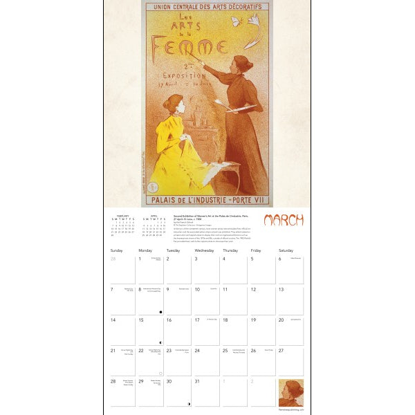 Art Nouveau Posters 2027 Wall Calendar