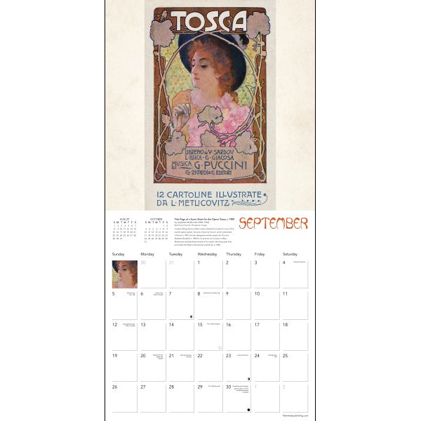 Art Nouveau Posters 2027 Wall Calendar