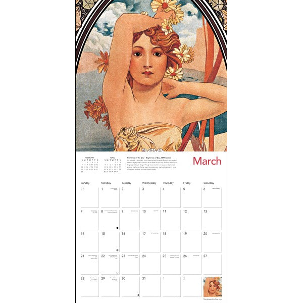 Alphonse Mucha 2027 Wall Calendar