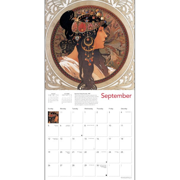 Alphonse Mucha 2027 Wall Calendar