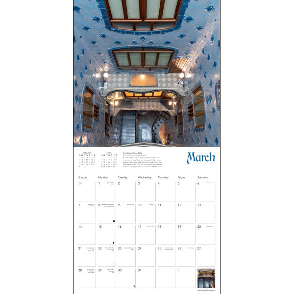 Gaudí 2027 Wall Calendar