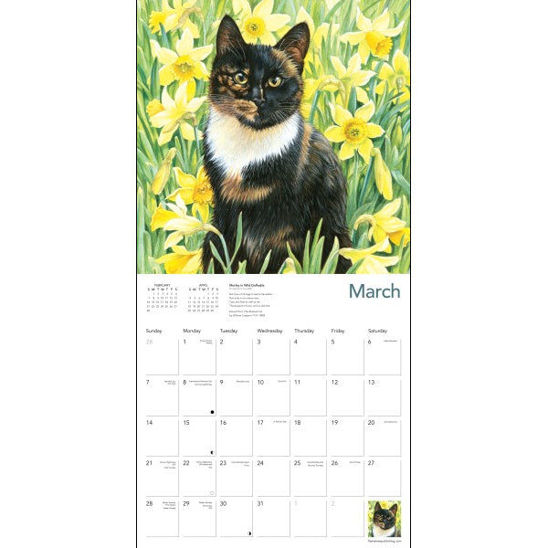 Ivory Cats by Lesley Anne Ivory 2027 Wall Calendar