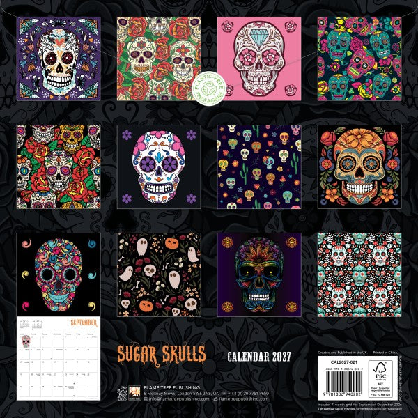 Sugar Skulls 2027 Wall Calendar