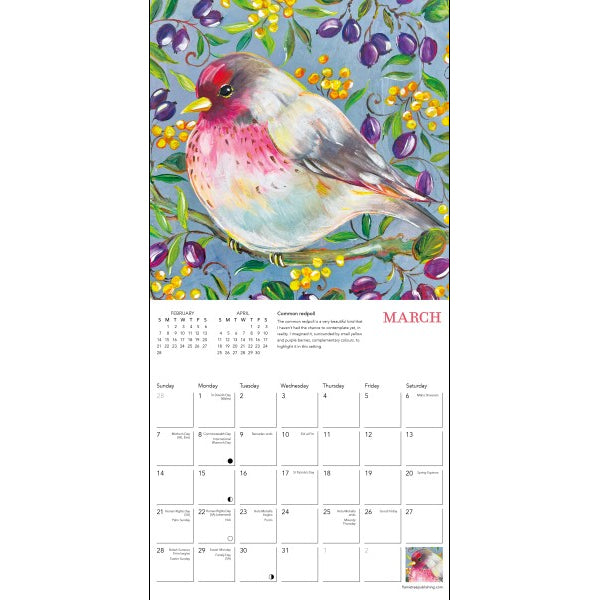 Sophie Adde: Garden Birds Mini 2027 Wall Calendar