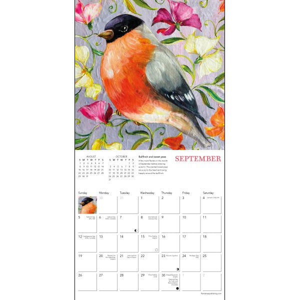 Sophie Adde: Garden Birds Mini 2027 Wall Calendar