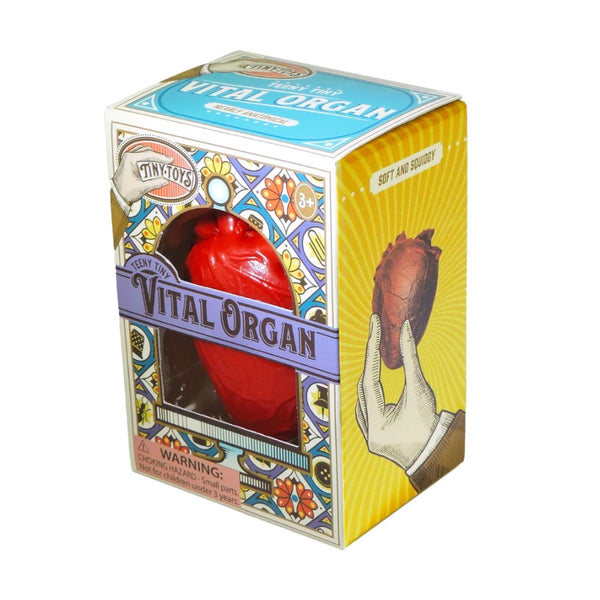 Toysmith Tiny Toys Teeny Tiny Squishy Vital Organ, Heart