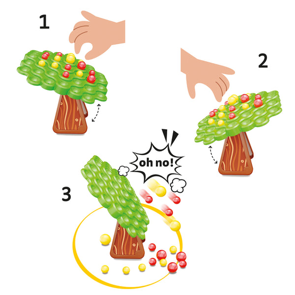 Quercetti Balancing Game - Stay Apple! Balancing Tree