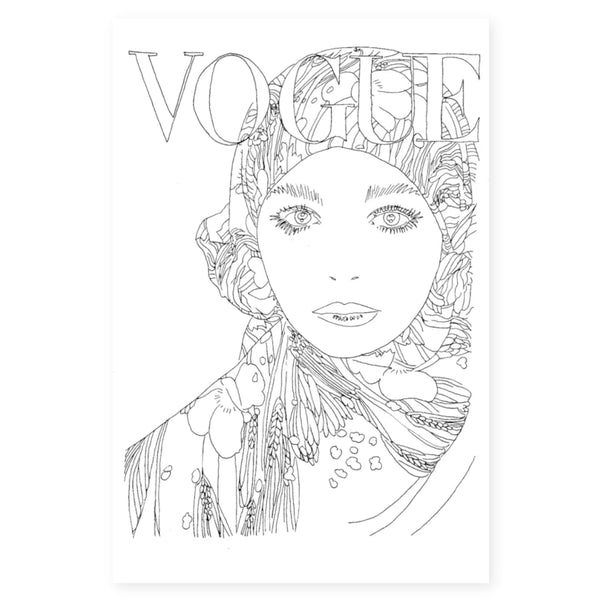 Vogue Goes Pop Colouring Book