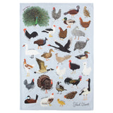 Unemployed Philosophers Guild Dish Towel - Fowls