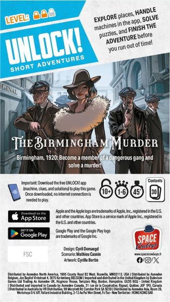 Unlock! Card Game - Short Adventures #9: The Birmingham Murder