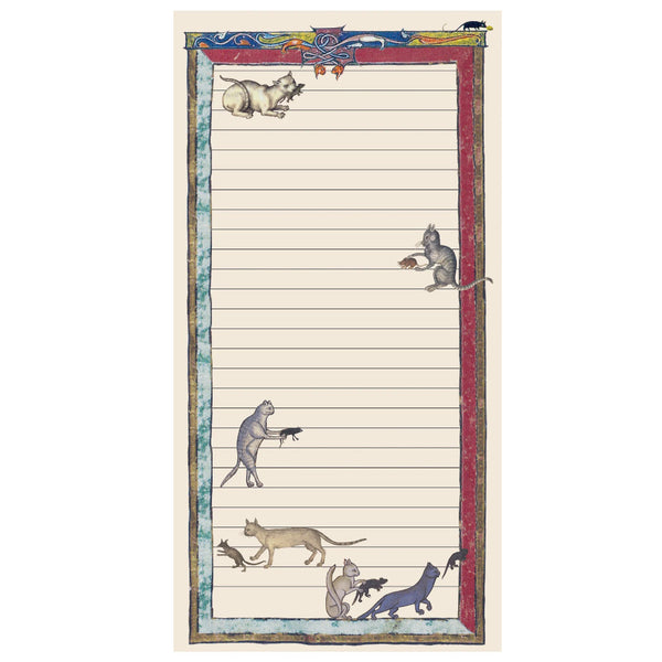 Unemployed Philosophers Guild Notepad - Medieval Cats