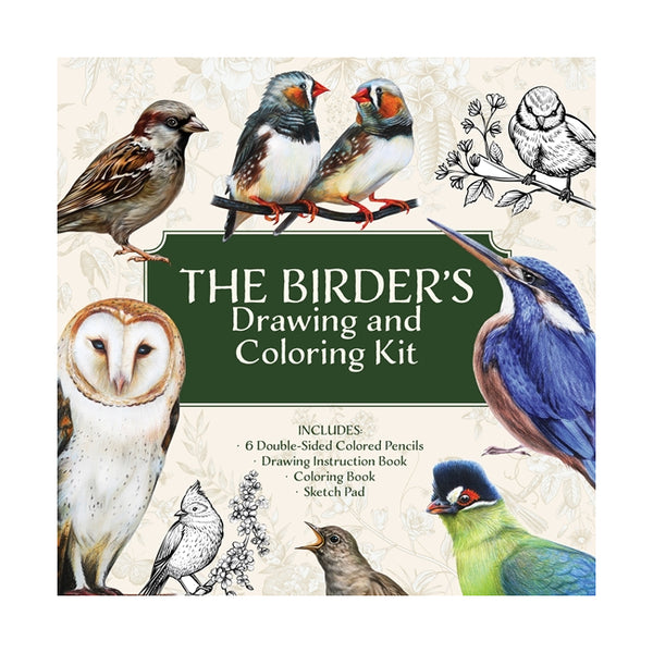 Chartwell Birder's Drawing & Colouring Kit