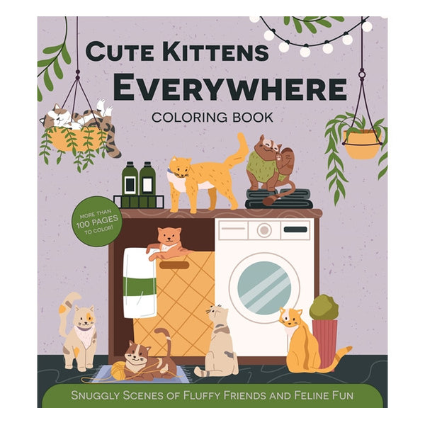 Chartwell Cute Kittens Everywhere Colouring Book