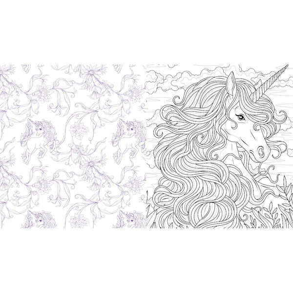 Chartwell Beautiful Unicorns Colouring Book