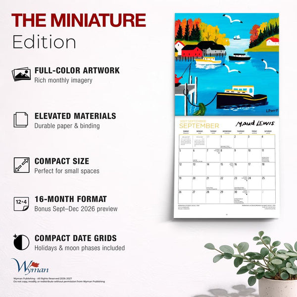 Wyman 2027 Mini Calendar - Maud Lewis, AGNS Official