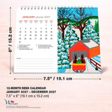 Wyman 2027 Easel Desk Calendar - Maud Lewis, AGNS Official