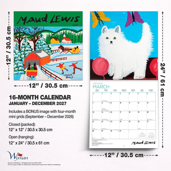 Wyman 2027 Calendar - Maud Lewis, AGNS Official