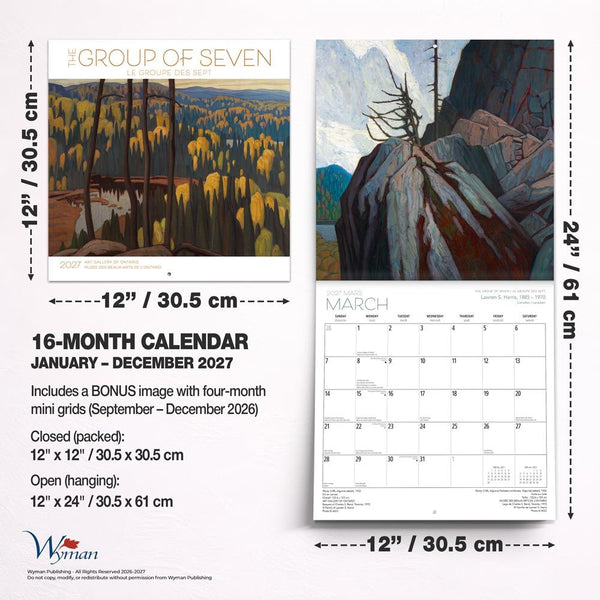 Wyman 2027 Calendar - The Group of Seven, AGO Official