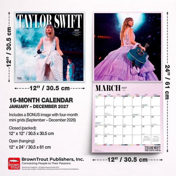 BrownTrout 2027 Calendar - Taylor Swift