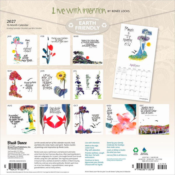 Brush Dance 2027 Calendar - Live with Intention
