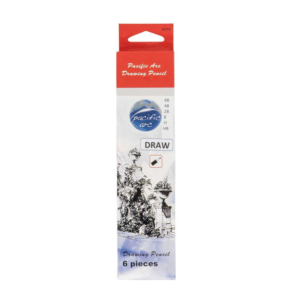 Pacific Arc Graphite Drawing Pencil Set - 6pk