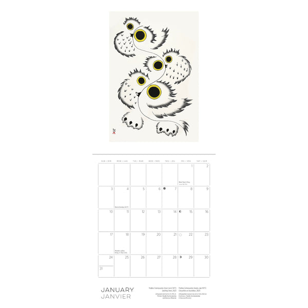 Pomegranate 2027 Mini Wall Calendar - Inuit Art: Kinngait