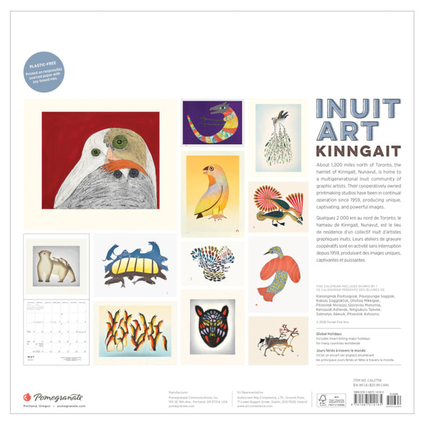 Pomegranate 2027 Wall Calendar - Inuit Art: Kinngait