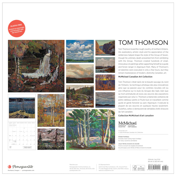 Pomegranate 2027 Wall Calendar - Tom Thomson