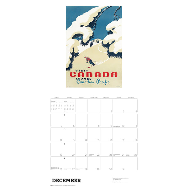Pomegranate 2027 Wall Calendar - Canada: Vintage Travel Posters
