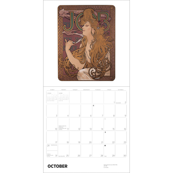 Pomegranate 2027 Wall Calendar - Alphonse Mucha
