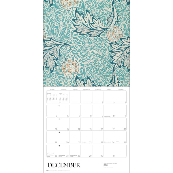 Pomegranate 2027 Wall Calendar - William Morris