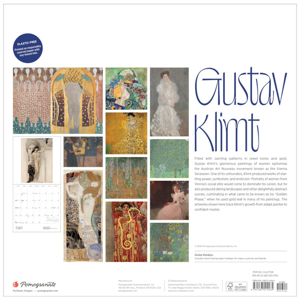 Pomegranate 2027 Wall Calendar - Gustav Klimt