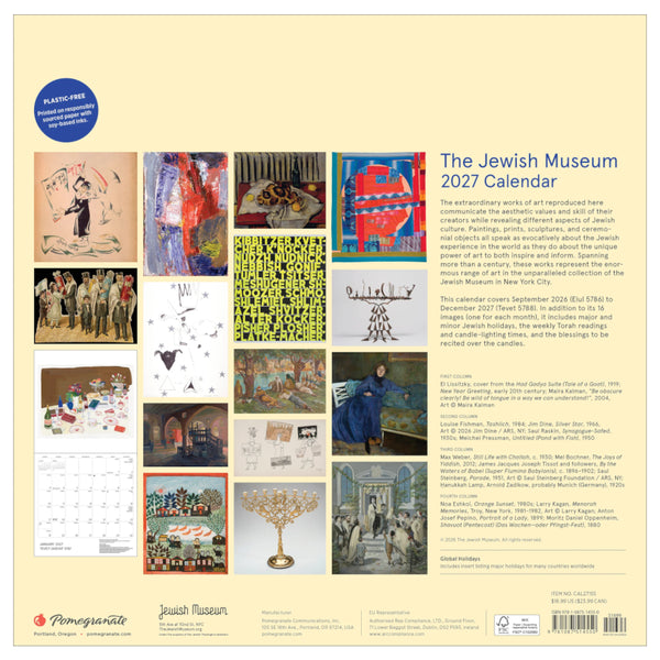 Pomegranate 2027 Wall Calendar - The Jewish Museum Calendar