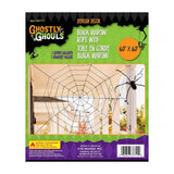 Ghostly Ghouls Giant Spider Web With Spider 60" Black