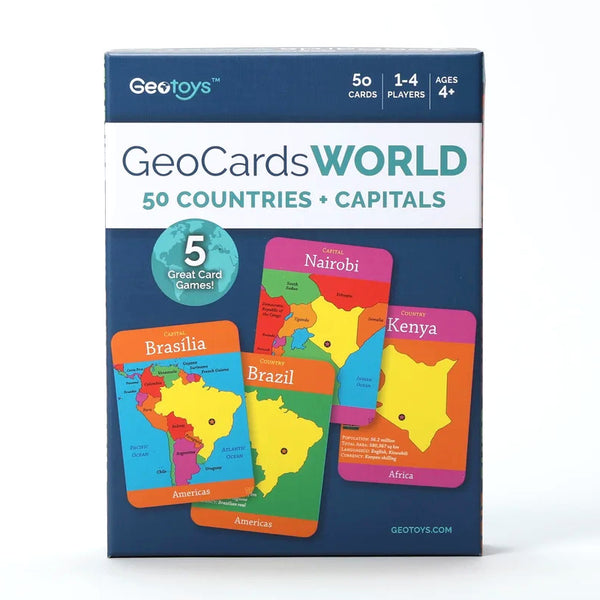GeoToys GeoCards World 5-in-1 Card Games