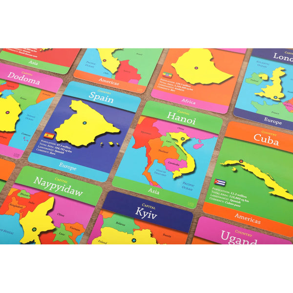 GeoToys GeoCards World 5-in-1 Card Games