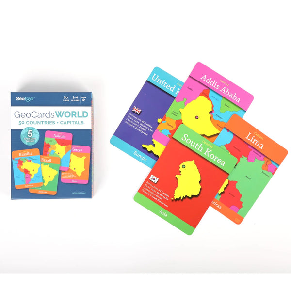 GeoToys GeoCards World 5-in-1 Card Games