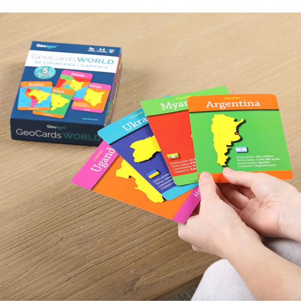 GeoToys GeoCards World 5-in-1 Card Games