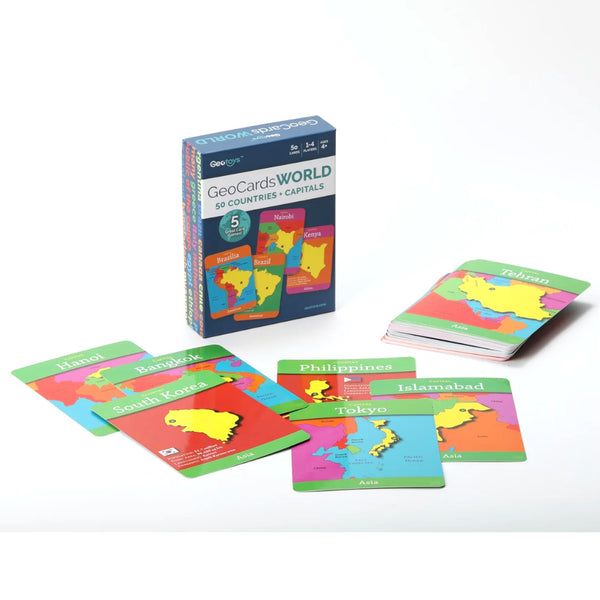 GeoToys GeoCards World 5-in-1 Card Games